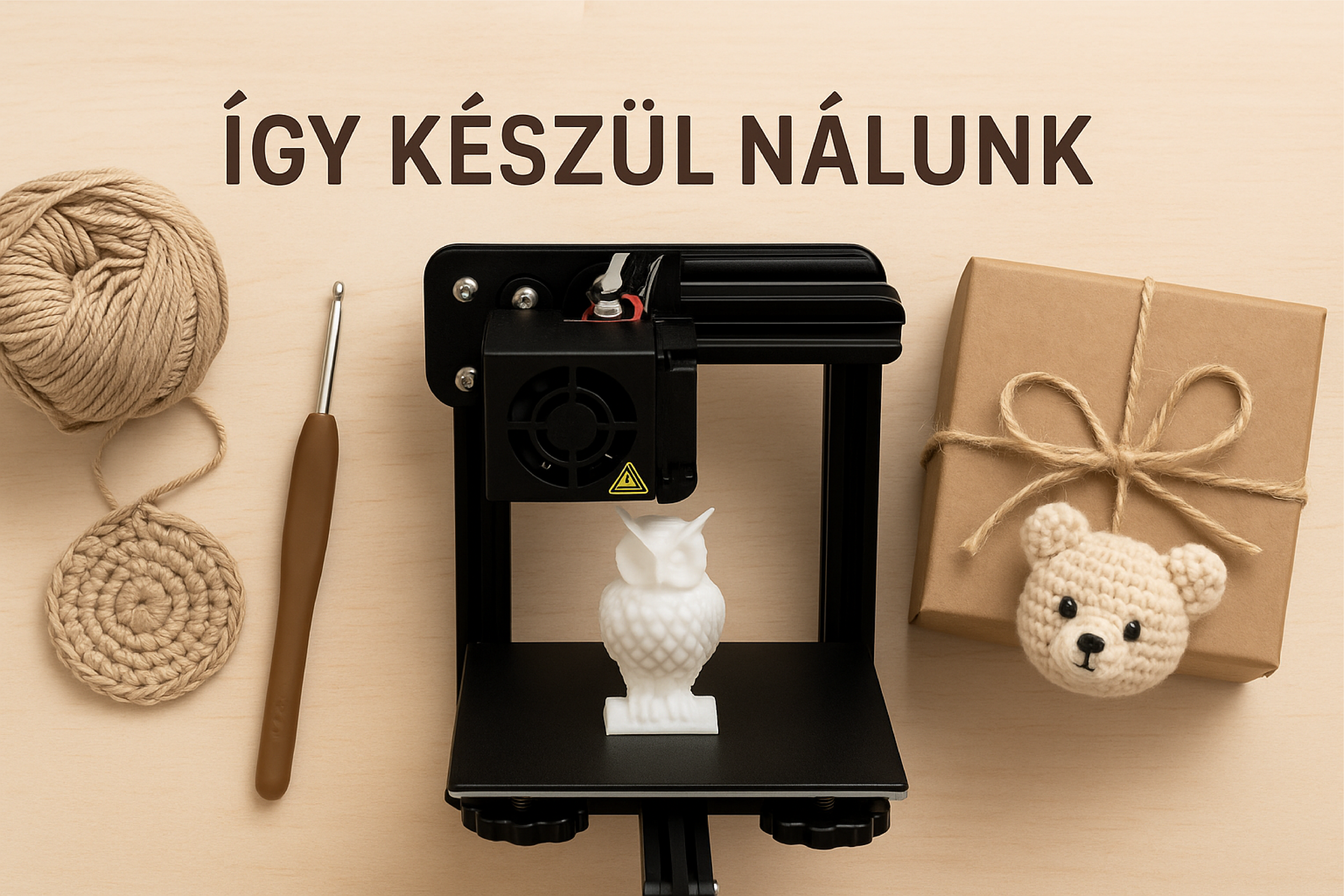 Így készül nálunk egy termék – a fonaltól a 3D nyomtatóig, a csomagolásig